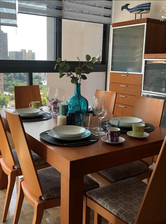 Apartamento Playa De Poniente Benidorm - Torre Dos Calas Bagian luar foto